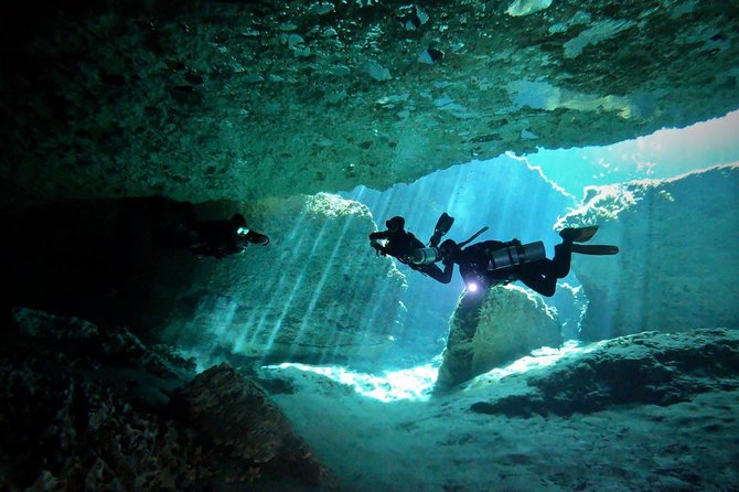 1 day of diving in Cenotes price for 2 certified divers - Chak Mool Comes First