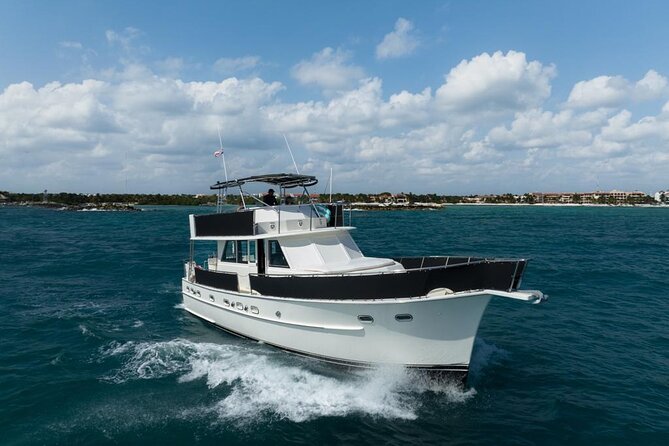 3 Hours - 53' Hatteras - Tulum, Playa Del Carmen, Riviera Maya - Starting at Puerto Aventuras at 10:00 am