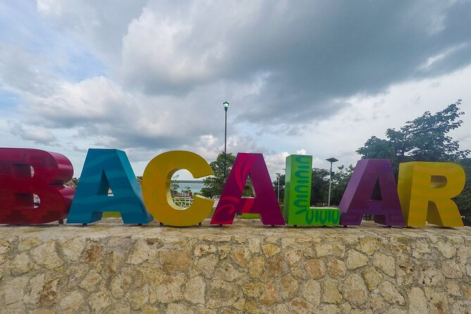 7 Colors Bacalar Lagoon Tour from Playa del Carmen & Tulum - The boat route across Seven Colors Lagoon