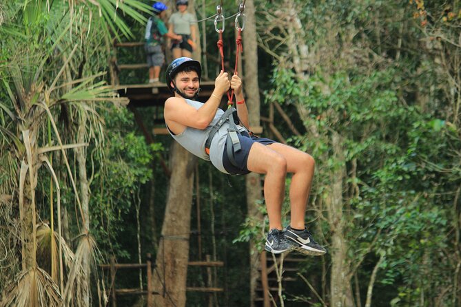 Adrenaline Atv tour from Playa del Carmen - The zipline circuit above the trees