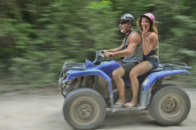 Adventure in ATV, Cenote swimming, snack & transportation - From Playa del Carmen to Akumal by shared minivan