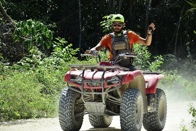 Adventure in ATV, Cenote swimming, snack & transportation - Getting instructions and choosing a single or double ATV