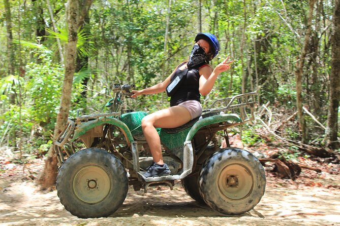 Adventure in the Mayan Jungle with ATV and Zip Line in Tulum - Zip lines, stairs, and the Evolution run