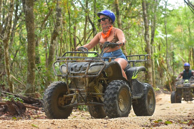 Adventure in the Mayan Jungle with ATV and Zip Line in Tulum - ATV riding on jungle paths