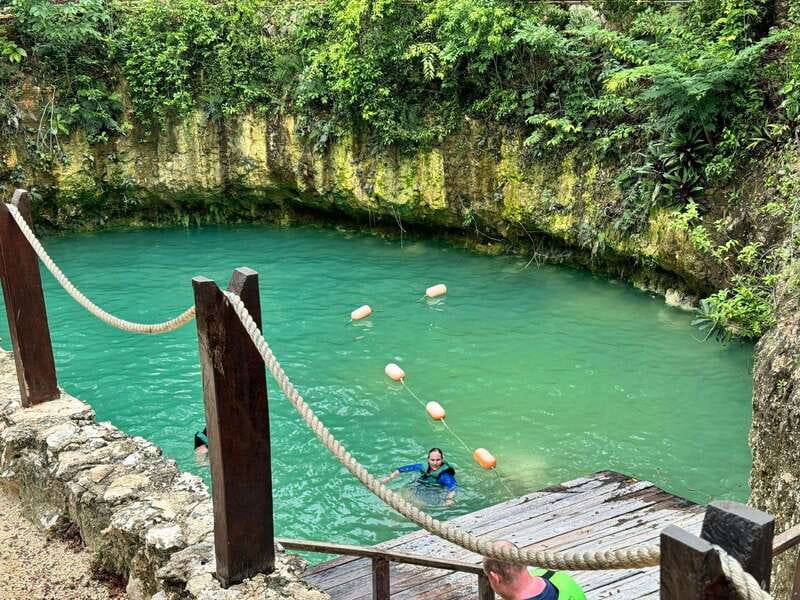 Air & Water Tour - Seven canopy lines before the cenote