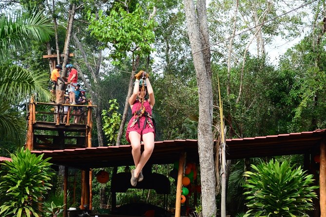 ATV Adventure with Ziplines & Cenote from Playa del Carmen - Cooling off at Cenote Verde Lucero