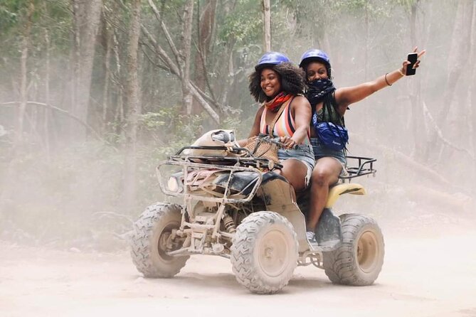 ATV Cenote and Zipline Sacred Jungle Expedition - The zipline circuit above the trees