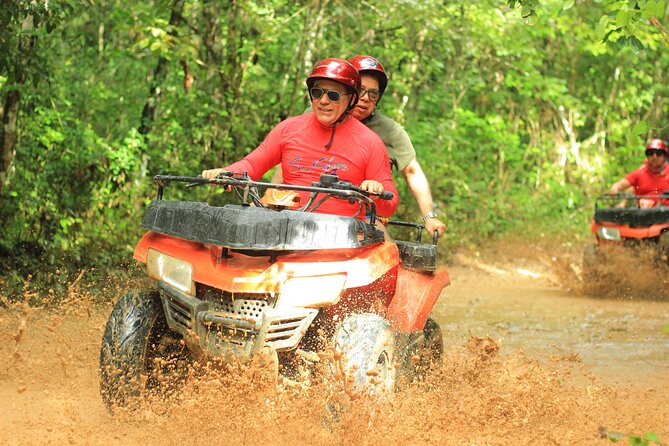 ATV Tour from Tulum or Riviera with Ziplines and Cenote Swim Day - Swimming in a clear cenote and cave