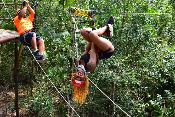 ATV Tour from Tulum or Riviera with Ziplines and Cenote Swim Day - Zip lines, including the one-kilometer finale