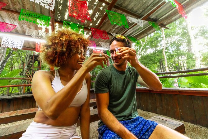 ATV, Zipline and Cenote at Extreme Adventuring with Tulum Pickup - Five Ziplines and Three Interactive Bridges