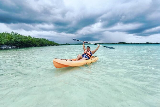 Bacalar Lagoon! Kayaks & Cenote Azul From Playa Del Carmen - Swimming at Cenote Azul
