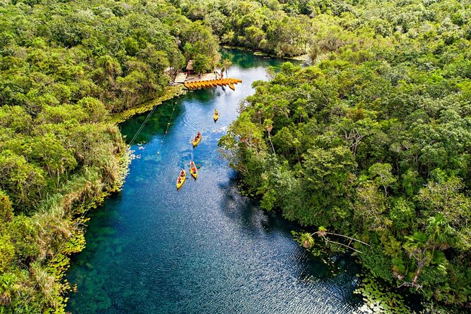 Cenote Tankah and Mayan Village Tour with Zipline, Canoes & Lunch - Ziplining above the jungle, then paddling below