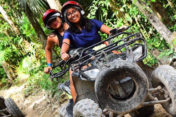 Cenote, Zipline & ATV Shared Combo 3x1 from Playa del Carmen & Cancun - A shared ATV ride over rough jungle paths