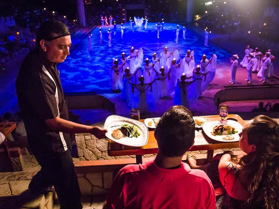 Check out the Night Show at Xcaret Park - The Mexican History Show Begins