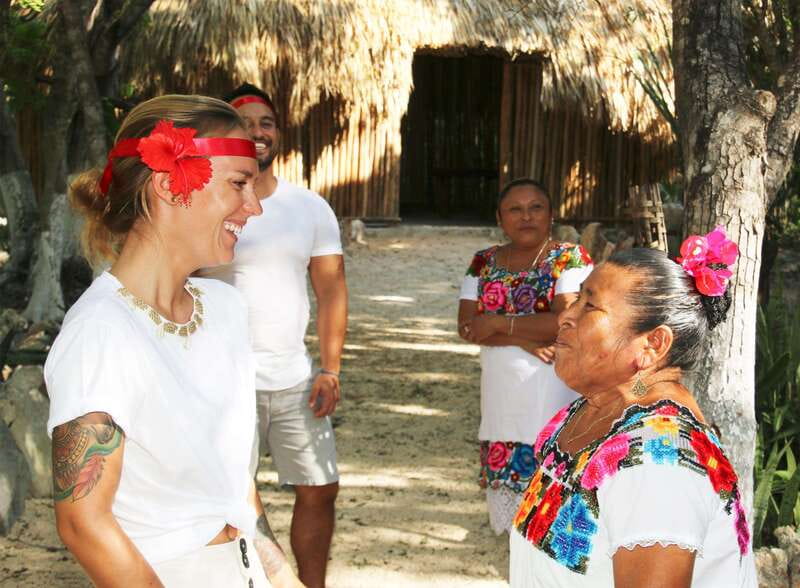 Exclusive 3-in-1 Tour to Tulum, Cenote and Maya Village - A village visit with a tortilla workshop