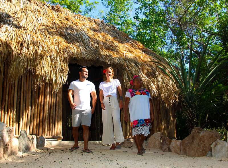 Exclusive 3-in-1 Tour to Tulum, Cenote and Maya Village - Cooling off in the community cenote