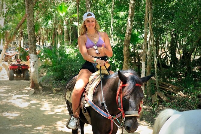 Extreme Day in Cancun: ATVs Zip Lines Cenote Lunch and Transport - ATV trails through the tropical jungle