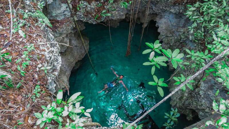 From Riviera Maya: 3 Cenotes Adventure Tour with Lunch - Taak Bi Ha brings you underground