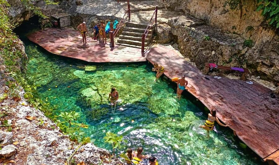 From Tulum: Tulum, Cenote and Turtle Swim Tour at Akumal - Tulum’s ruins and the Caribbean view