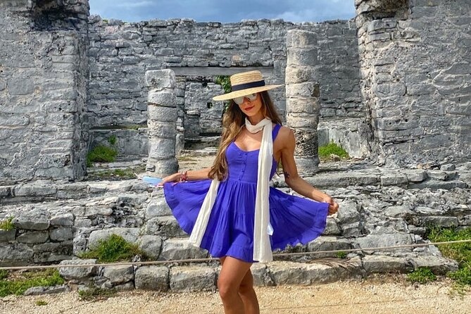 Guided Tour of Archaeological Zone of Tulum + Cenote Swim - Tulum’s ruins above the Caribbean