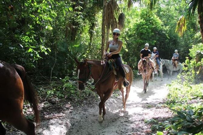 Half Day Horseback Riding Adventure with Cenotes in the Jungle - Changing for the Cenote