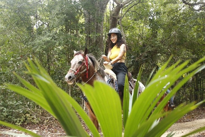 Horse Ride to Cenote Mil Columnas - The route through Tulum’s green surroundings