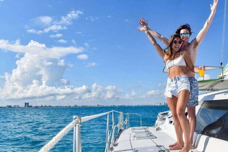 Isla Mujeres Plus Experience Catamaran Tour + Snorkel+Lunch - Seven hours from Cancun to Isla Mujeres
