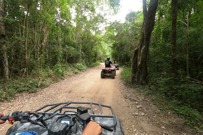 Jungle ATV Adventure: Unveiling Akumal's Enchanting Cenotes - La Gran Cueva and its 200 meters of rock