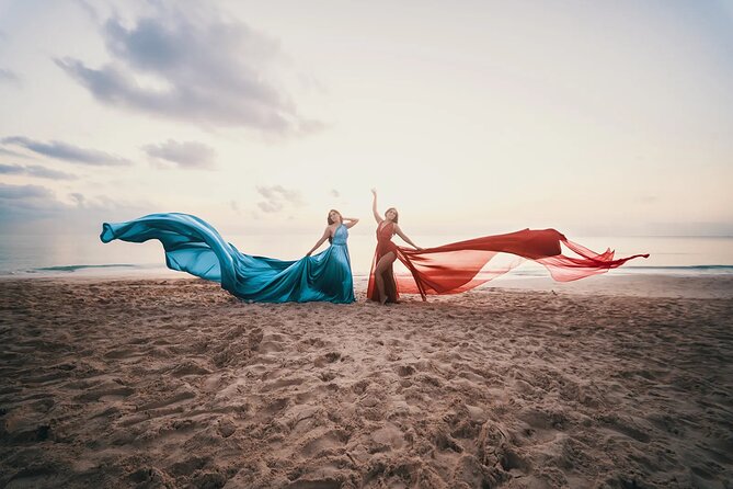 Luxurious Flying Dress Photoshoot in Riviera Maya - Choosing the Dress Before the Camera Comes Out