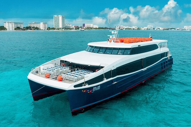 Luxury FERRY Xcaret: From Playa del Carmen to Cozumel - Ticket redemption, identification, and no-show rules