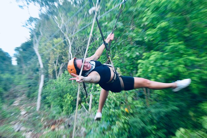 Maya Adrenaline: ATV, Ziplines & Cenote From Playa del Carmen. - Riding your own ATV through the mud