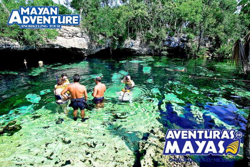 Mayan Adventure - 3 different snorkeling sites in one day! - The enclosed cenote is the atmospheric stop