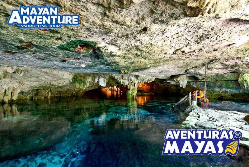 Mayan Adventure - 3 different snorkeling sites in one day! - Open cenotes with jumps and zip lines