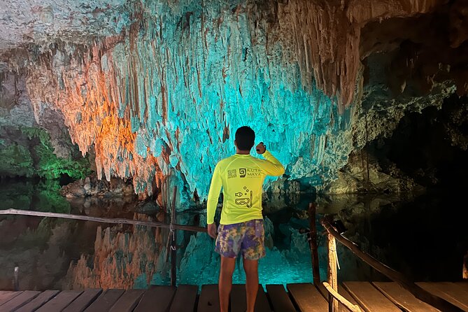 Mayan snorkeling (Akumal-Cenote-Caverna) - Cenote Caracol and its semi-dry cavern