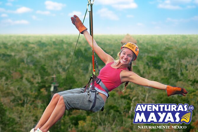 Mayan Xtreme from Riviera Maya - Flying over the Chemuyil jungle