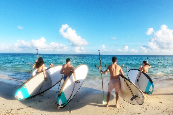 Morning Session - All Levels Paddleboard Group Caribbean Sea - Who will enjoy this Playa del Carmen paddleboard session