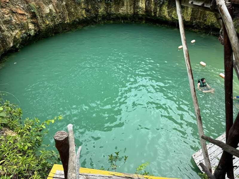 Nature Tour - Entering the open cenote