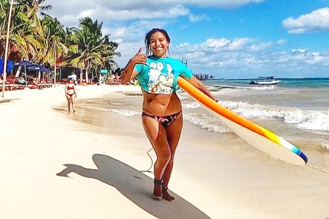 Paddleboard Rental At Certified SUP School Playa Center - Equipment and comfort at the beach