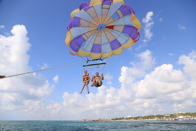 Parasailing & Beach Club with Transportation In Riviera Maya - The crew’s calm approach