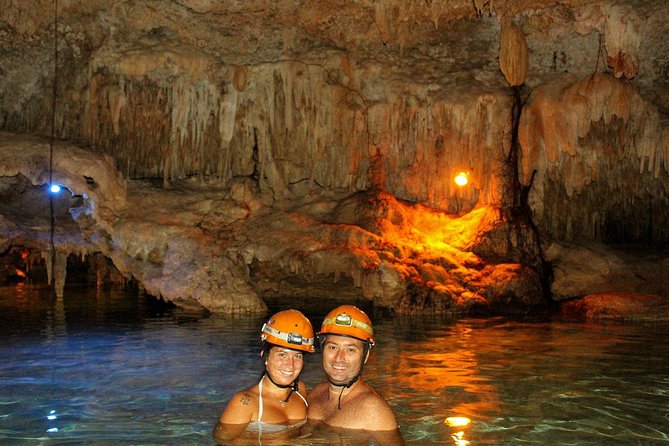 Playa del Carmen Adventure Tour: ATV and Crystal Caves - Entering Rio Secreto’s crystal caves