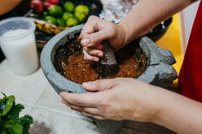 Playa del Carmen Mexican Cooking Class - Salsa, guacamole, and the power of a molcajete