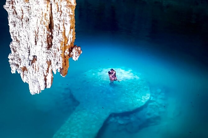 Private Tour 3 Cenotes & Valladolid Suytun Oxman Saamal Lunch - Cenote Xux Ha: begin in a cave-like setting