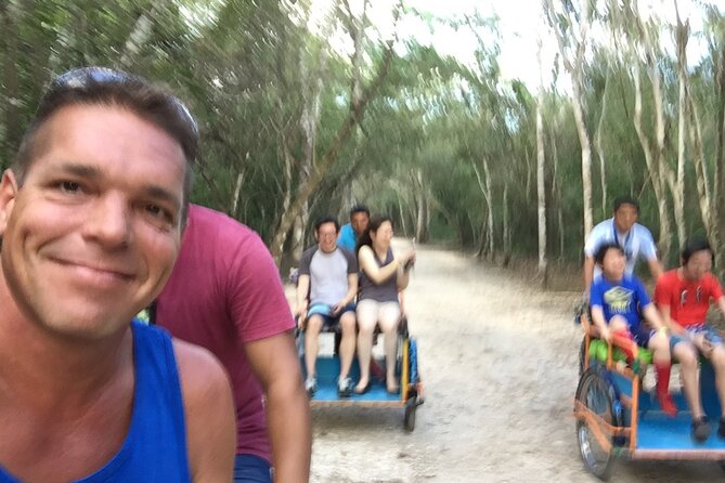 Private Tour: Coba Ruins by Bike, Tulum Ruins by Boat and Swim in a Cenote - Seeing Tulum from a boat