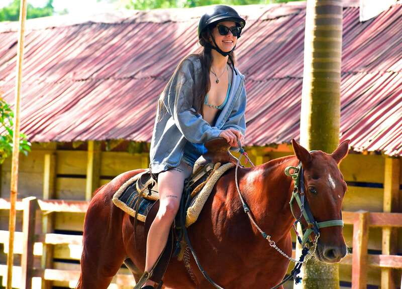 Riviera Maya: Horseback Ride, Zipline, and ATV Adventure - El Rey Polo Club: an easy start on horseback