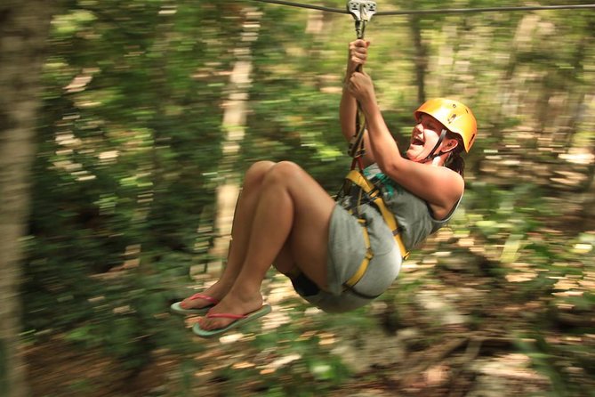 Riviera Maya Jungle Half-Day Tour: ATV, Ziplines, Cenote Swim, Rappel - Zip lines, including the 1-kilometer run