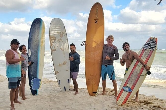 Surfing Lessons - Learn To Surf In Playa del Carmen - Land practice: stance, balance, and the pop-up