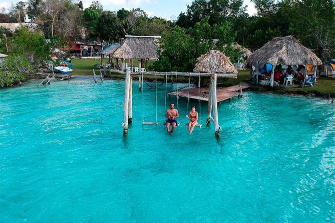The 7 Colors Of Beauty Lagoon, Bacalar Experience from Tulum City - Swimming at Cenote Azul