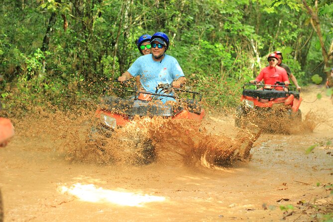 Thrills in Tulum's Jungle: Rappel, Ziplines, ATVs, Cenote & more - ATV Trails Through the Jungle