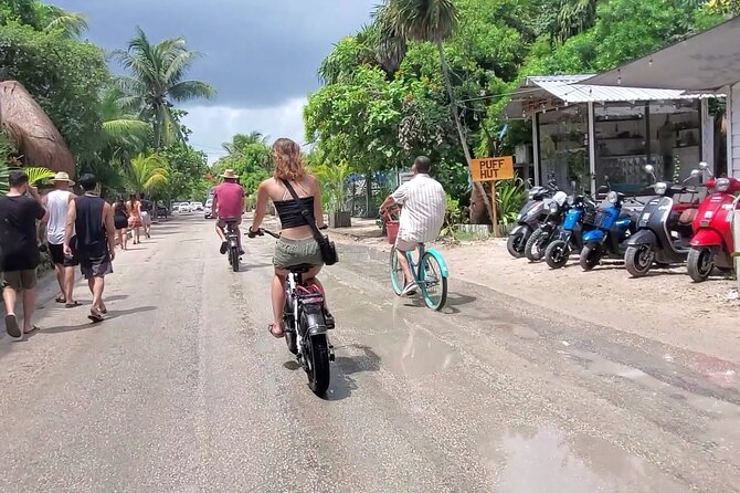Tulum Area Experiences Guided E-Bike Tour- 3 Cenote's Snorkel/Swim & Local Lunch - Escondido and the final swim