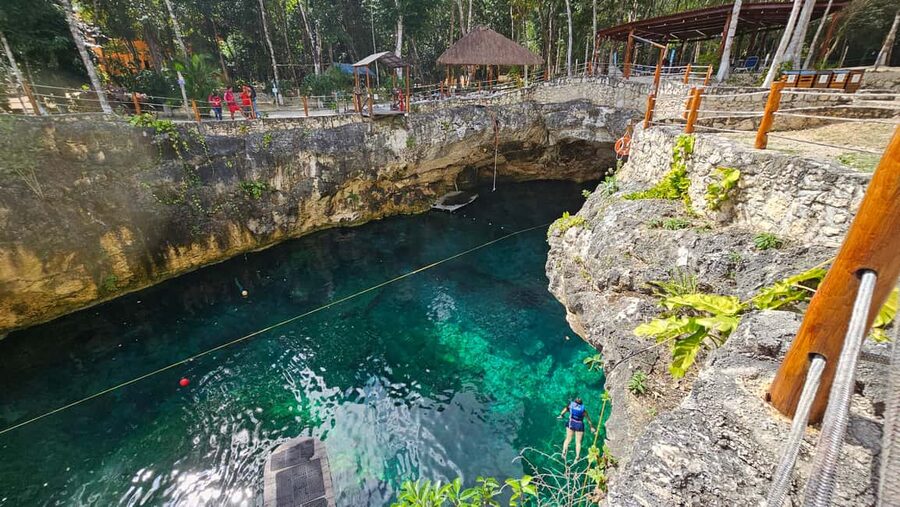 Tulum Classic: history and culture with cenote - Cenote Zemway brings the cool-water break